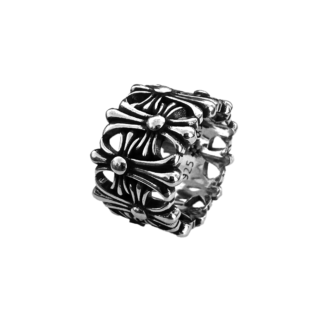 Fleur Cross Ring