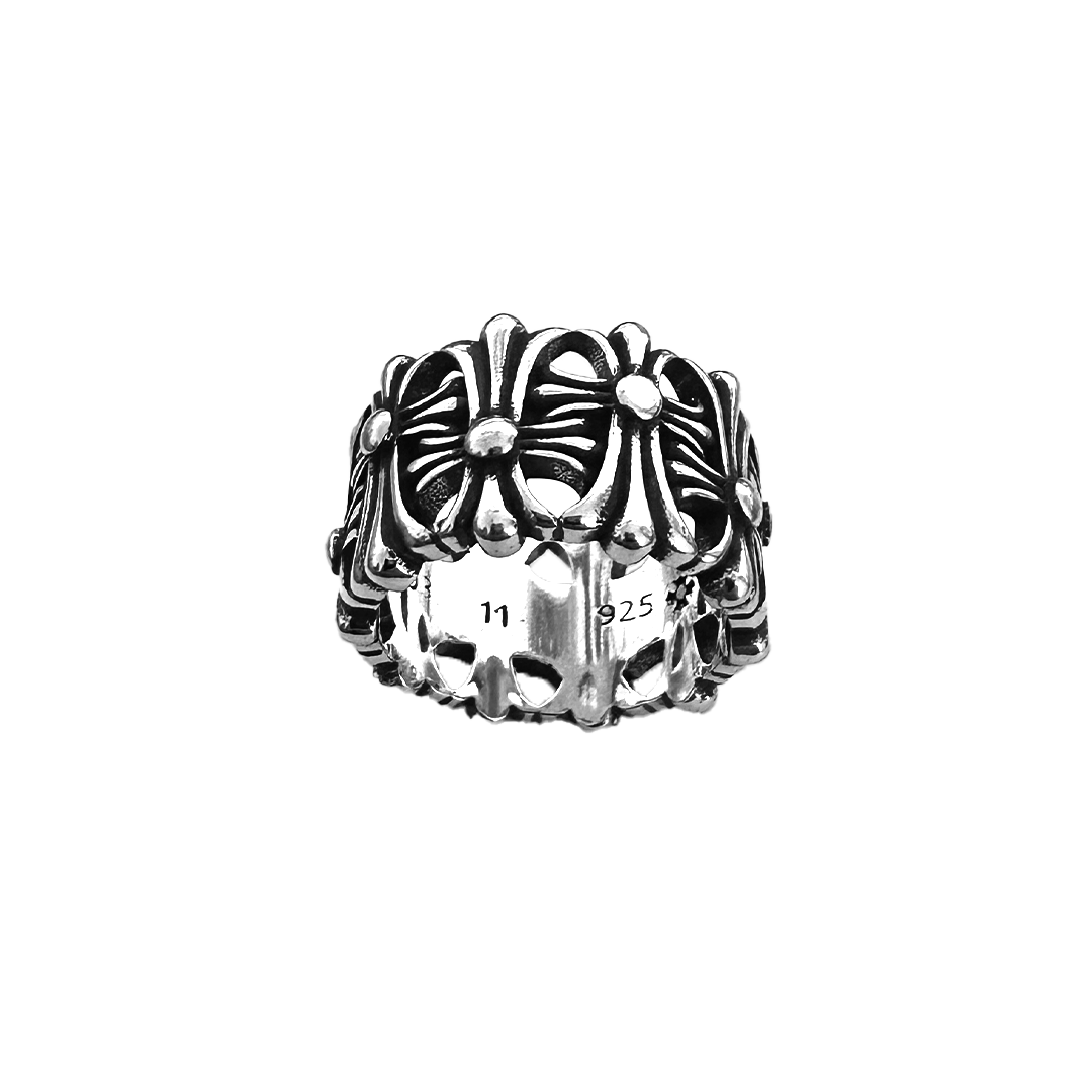 Fleur Cross Ring