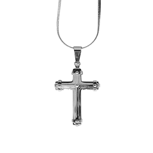 Layered Cross Pendant with Chain