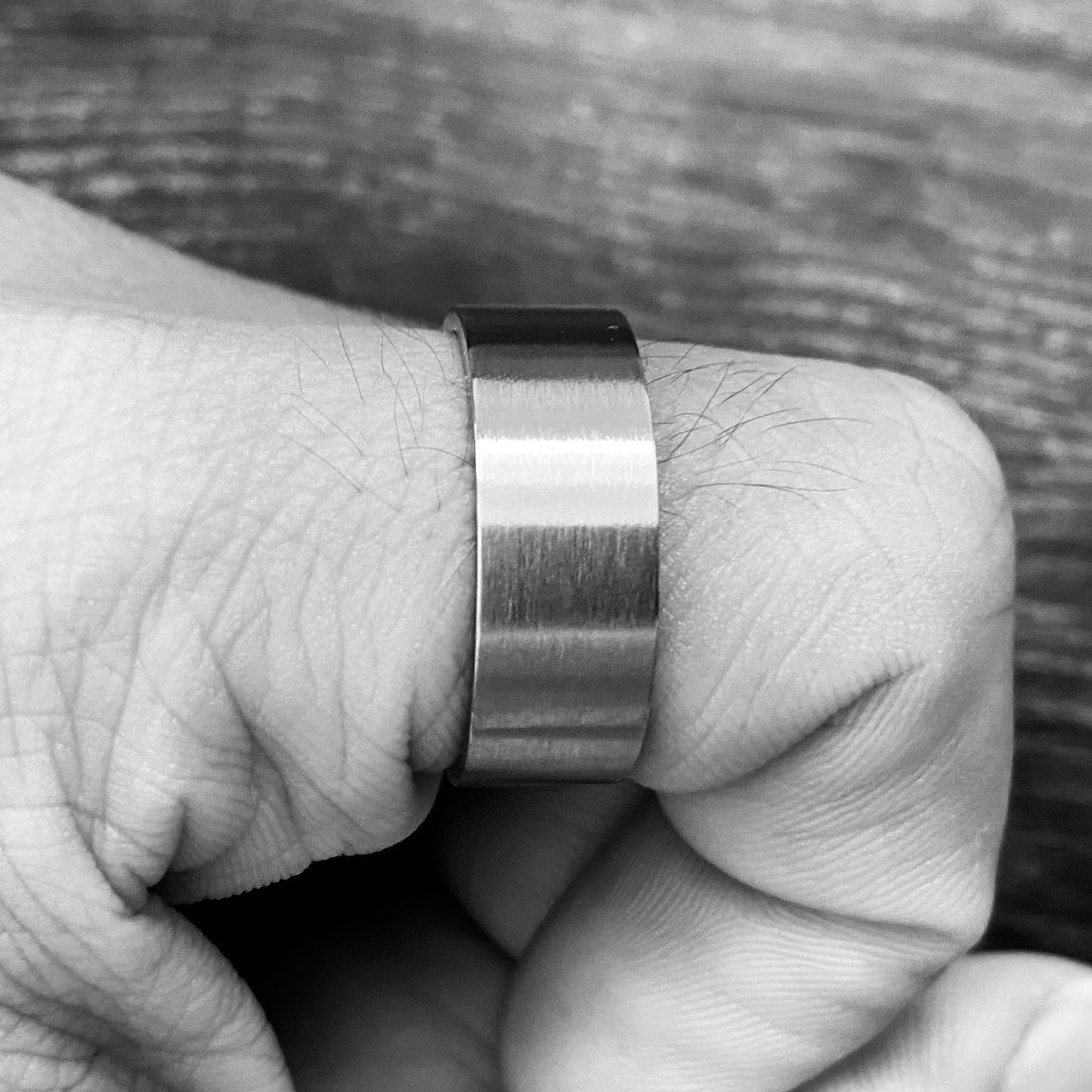 Brushed Steel Ring