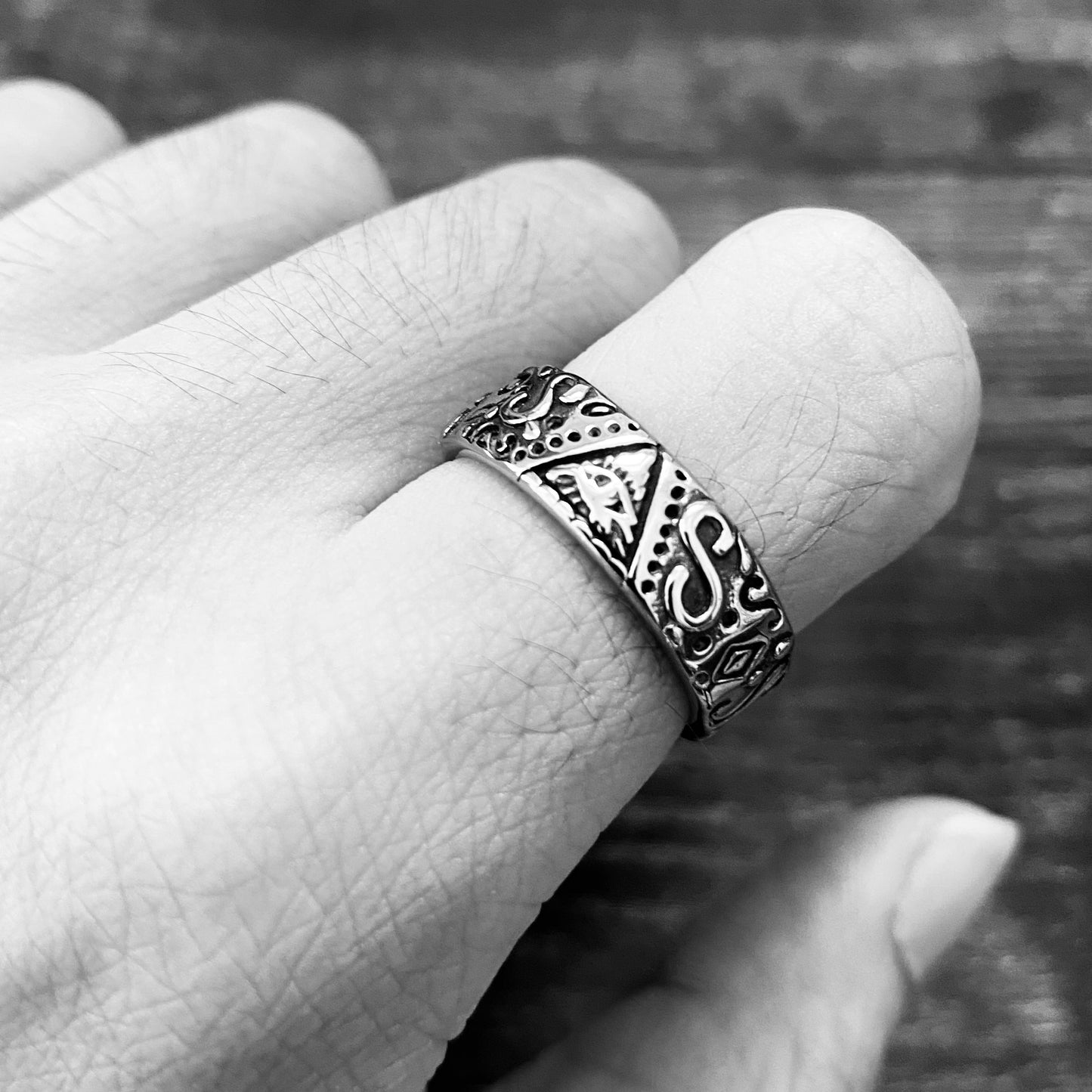 Pyramid Eye Ring