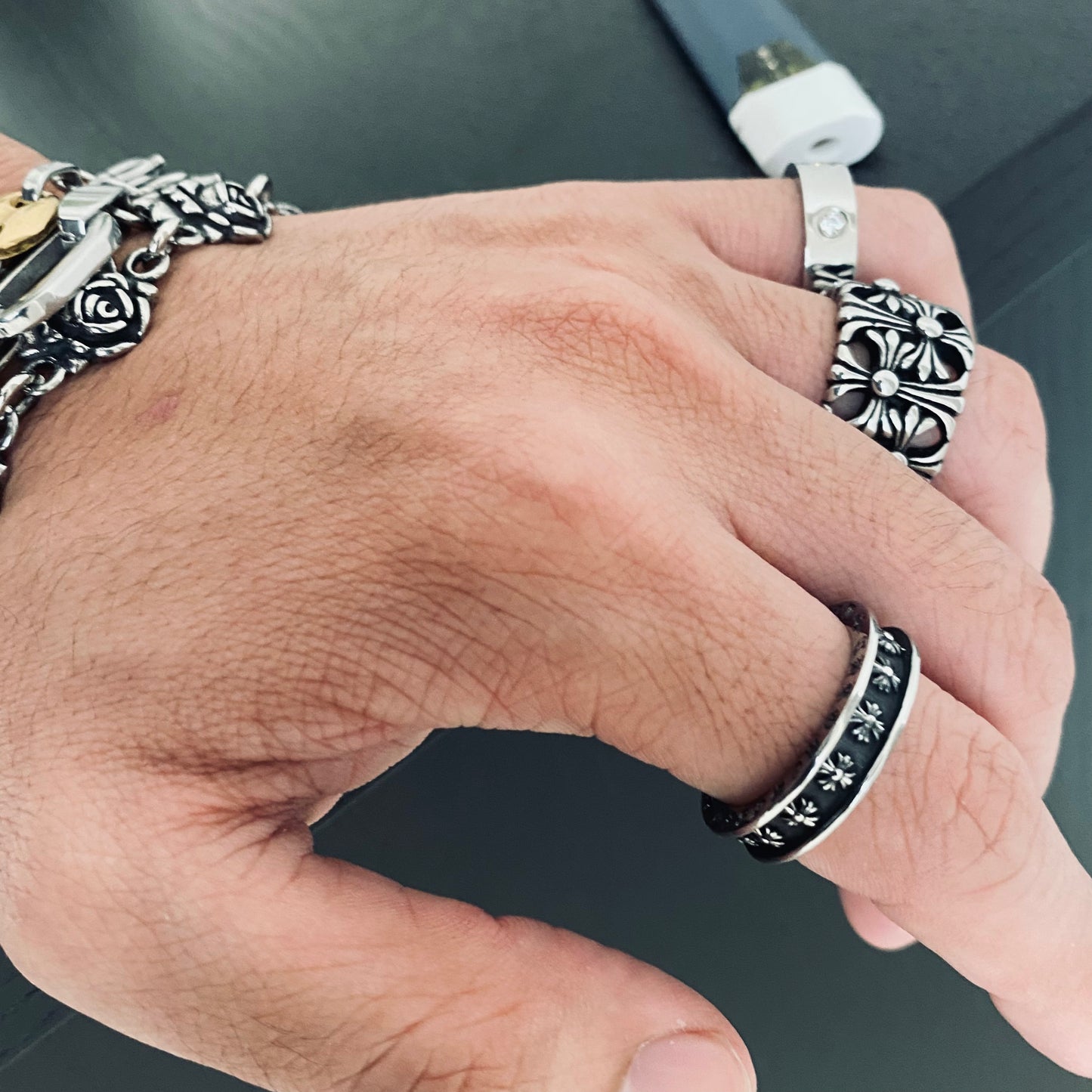Cross Scripture Ring