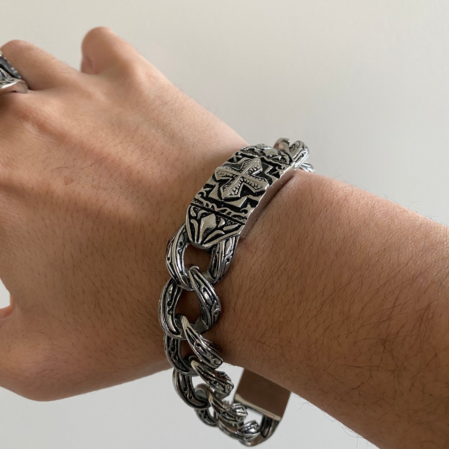 Cross Badge Bracelet
